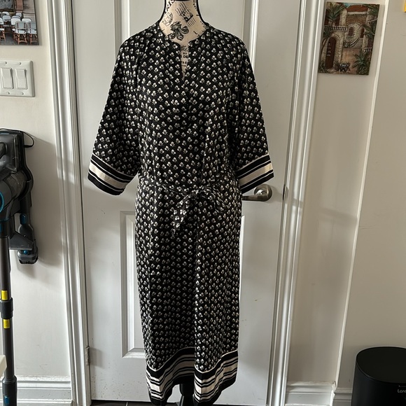 NWT PART TWO Dark Navy Graphic Art Women’s Dress - Picture 3 of 16